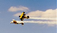 Sean Tucker and Patty Wagstaff flying together