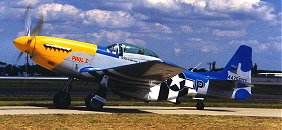 Chuck Yeager in a P-51